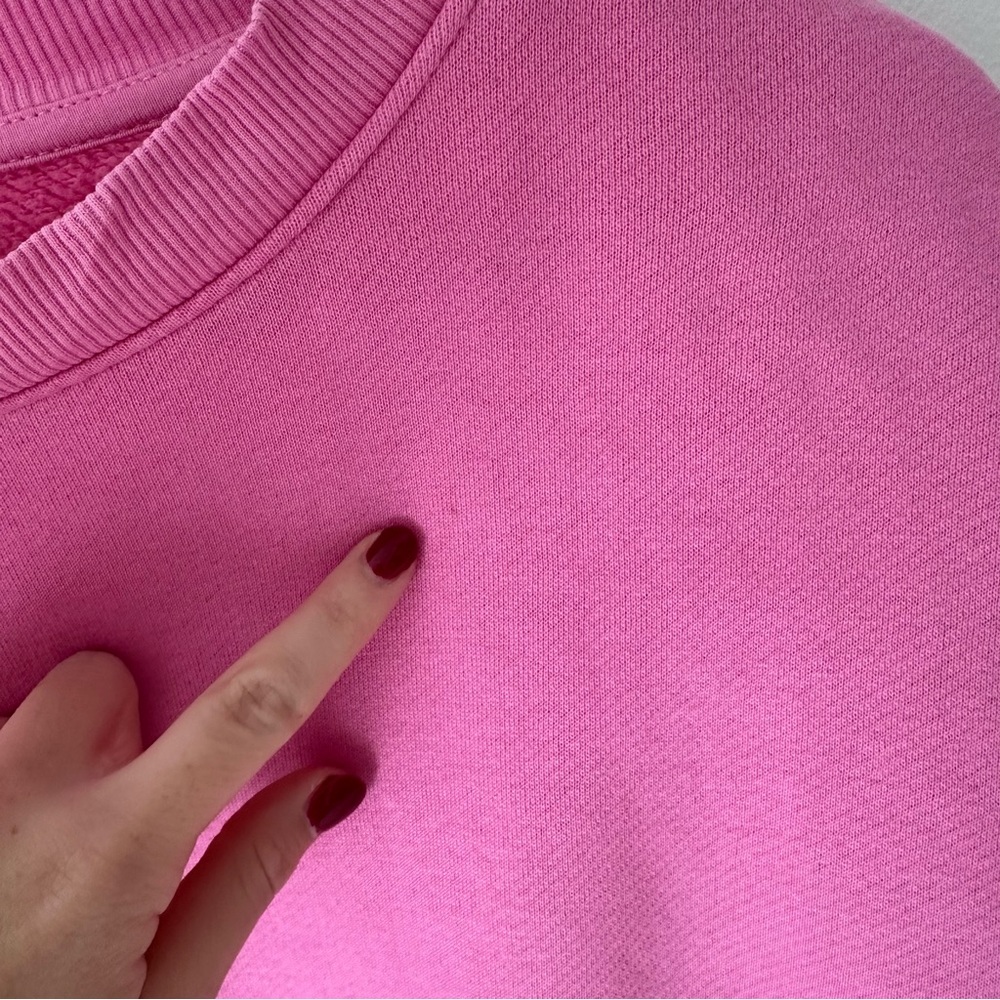 Pink Cropped Sweatshirt - Picture 5 of 8